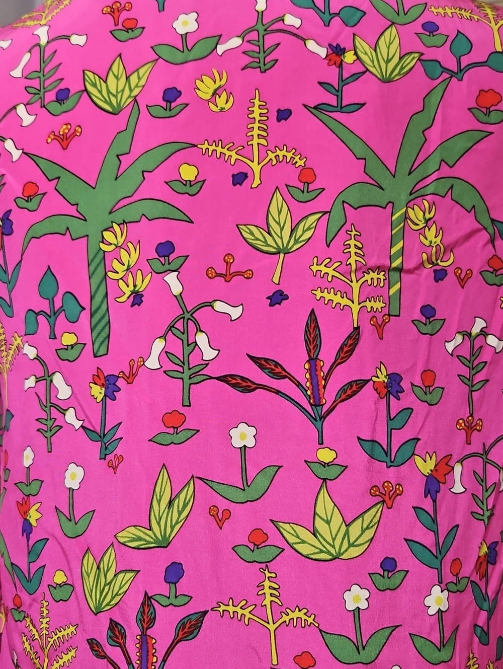 Vintage 1980s rare tropical print caribbean resort where silk jacket blazer